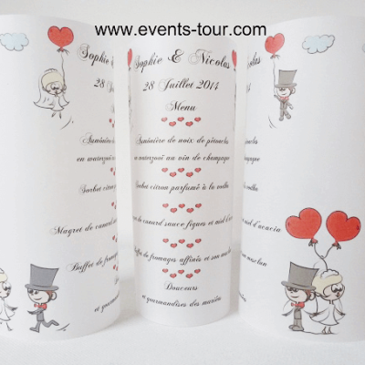 Menu photophore mariage 1