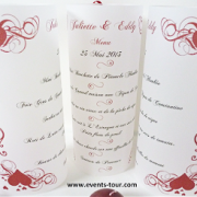 Menu photophore mariage: Coeur (x1) REF/10306
