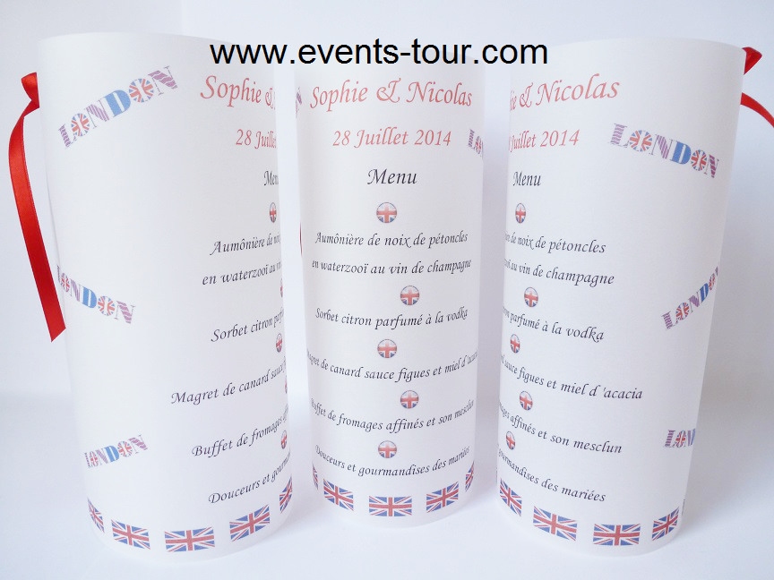 Menu photophores angleterre