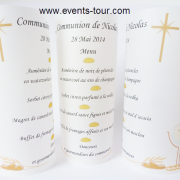 Menu photophore communion (x1) REF/10314