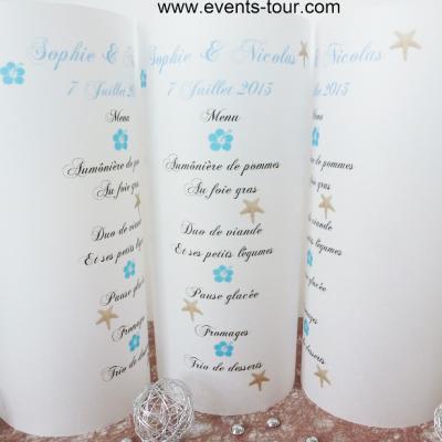 Menus photophores orchidee