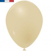 Ballon Beige en latex naturel de fabrication française de 15 cm (x25) REF/44249