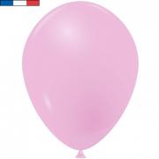 Ballon rose pâle en latex naturel de fabrication française de 15 cm (x25) REF/44416