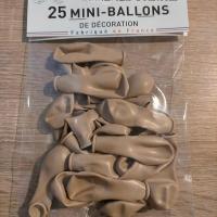 Mini ballon latex naturel made in france beige