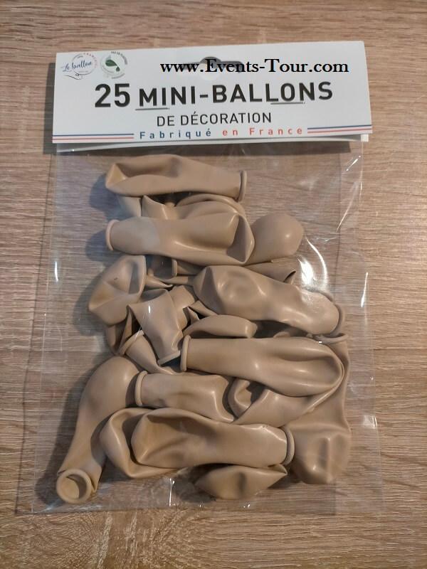 Mini ballon latex naturel made in france beige
