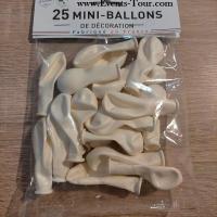 Mini ballon latex naturel made in france blanc
