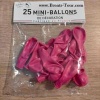Mini ballon latex naturel made in france rose fuchsia