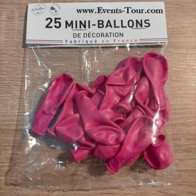Mini ballon latex naturel biodegradable 15cm rose bonbon