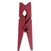 Mini pince bordeaux, 2.5cm (x24) REF/2691