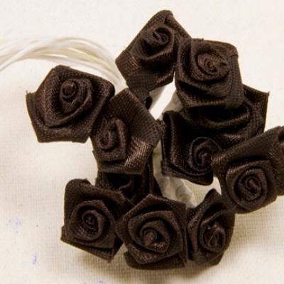 Mini rose marron (x72) REF/FL520