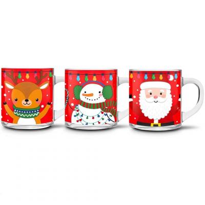 Mu de noel en verre