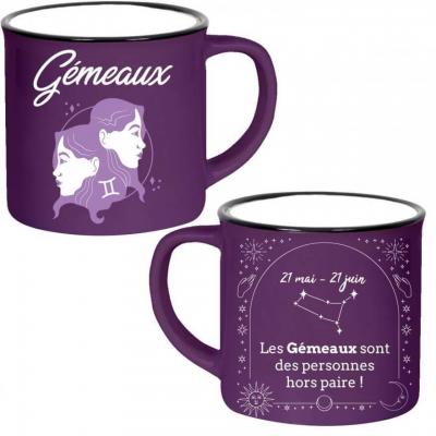 1 Mug céramique astrologie: Gémeaux 40cl REF/MUGZ03 Pour cadeau de fête !