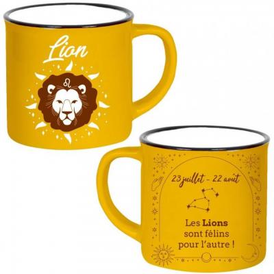 1 Mug céramique astrologie: Lion 40cl REF/MUGZ05 Pour cadeau de fête !