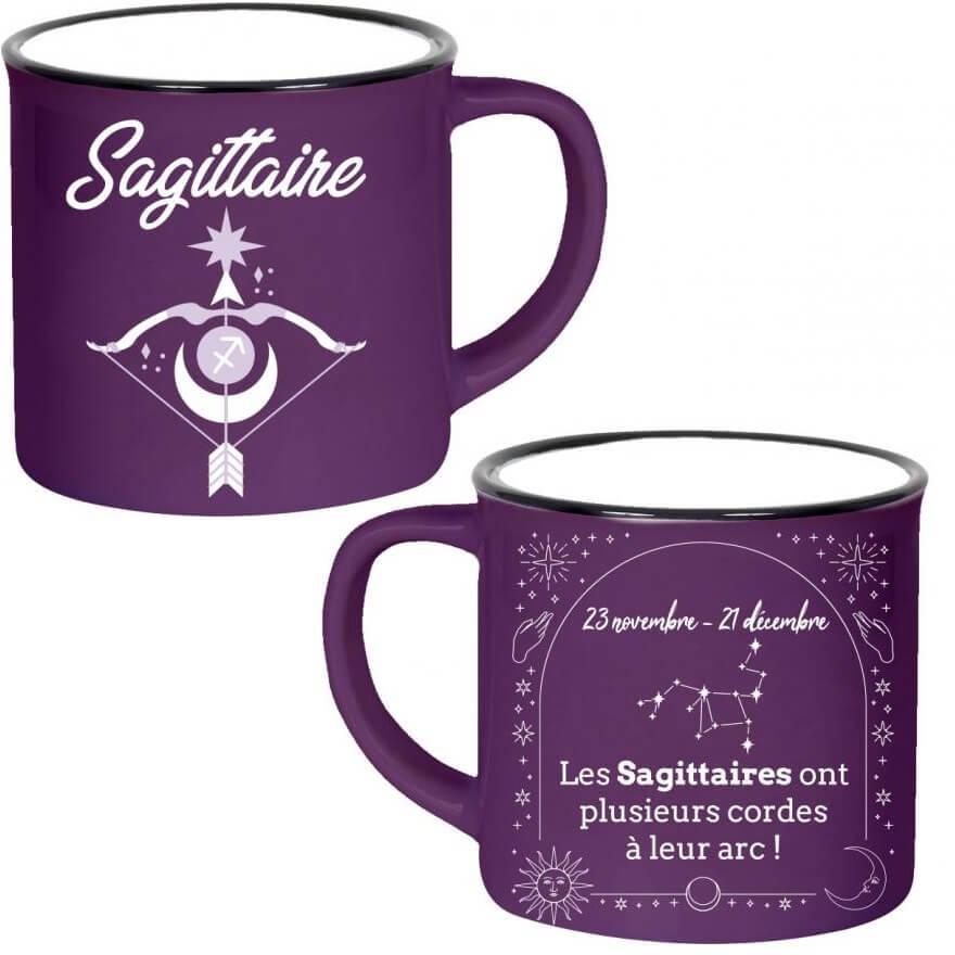 Mugz09 mug ceramique astrologie cadeau fete anniversaire sagittaire