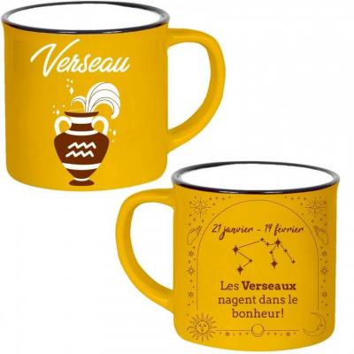 1 Mug céramique astrologie: Verseau 40cl REF/MUGZ11 Pour cadeau de fête !