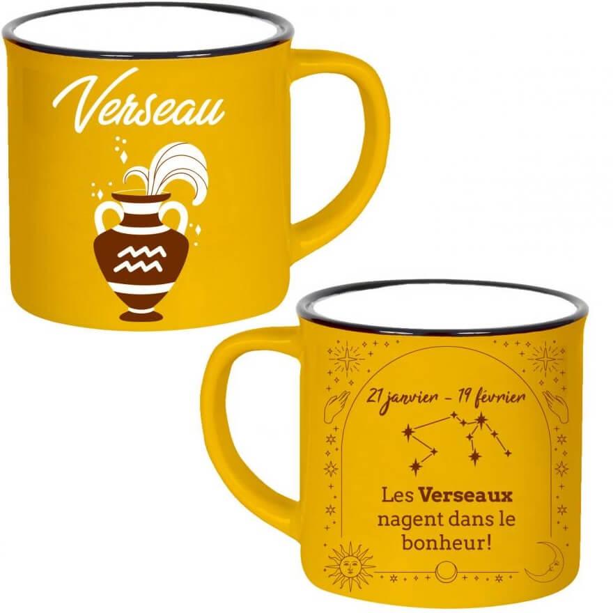 Mugz11 mug ceramique astrologie cadeau fete anniversaire verseau