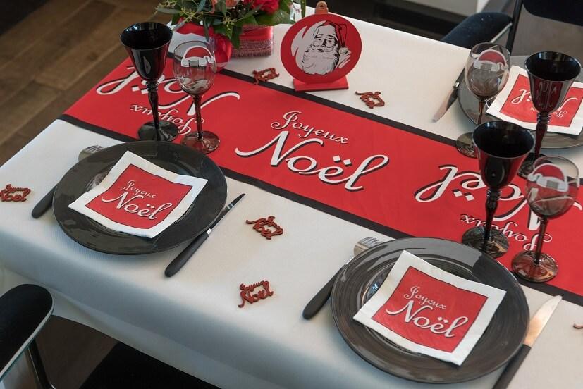 Nappe blanche de noel tissu 25m