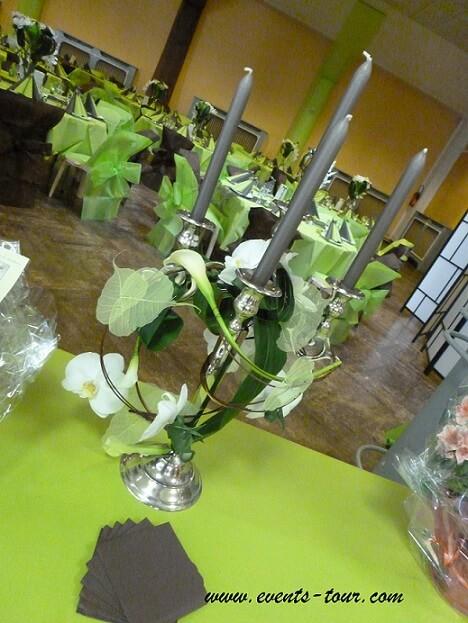 Nappe elegante vert kiwi pour fete 50m