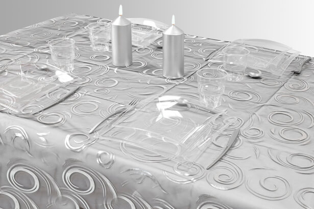 Nappe organza tourbillon noir