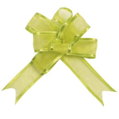 Noeud a tirer automatique organdi vert