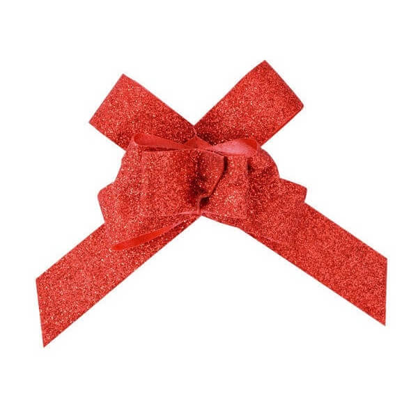 Noeud a tirer automatique paillete rouge