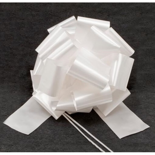 Noeud automatique blanc pour decoration voiture mariage