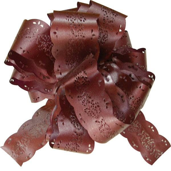 Noeud automatique dentelle chocolat