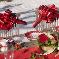 Noeud automatique geant rouge a tirer