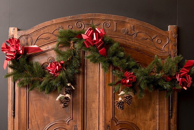 Noeud automatique rouge metallique 50mm