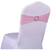 Noeud bandeau rose en location pour housse de chaise pas de calais