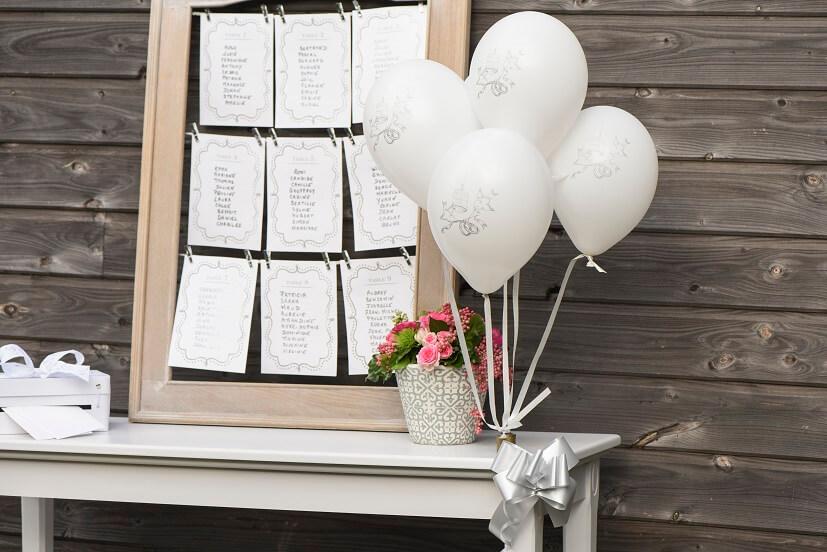 Noeud gris argent pour decoration de mariage