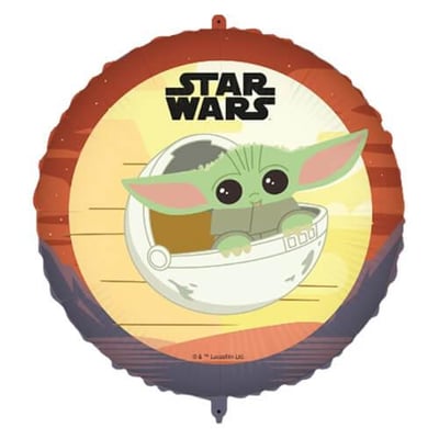 P94094 magasin pas de calais gonflage ballon aluminium helium star wars mandalorian disney