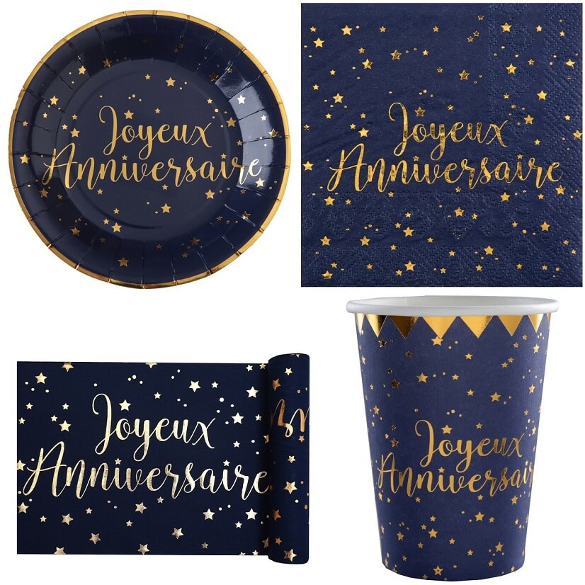 Joyeux anniversaire - Gris Taupe