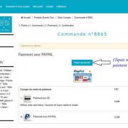 Paiement sur events tour