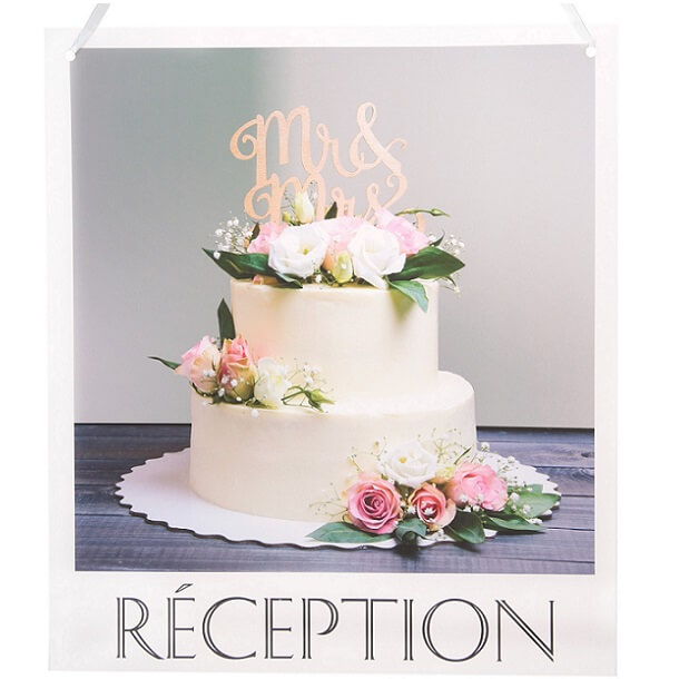 Pancarte a suspendre reception