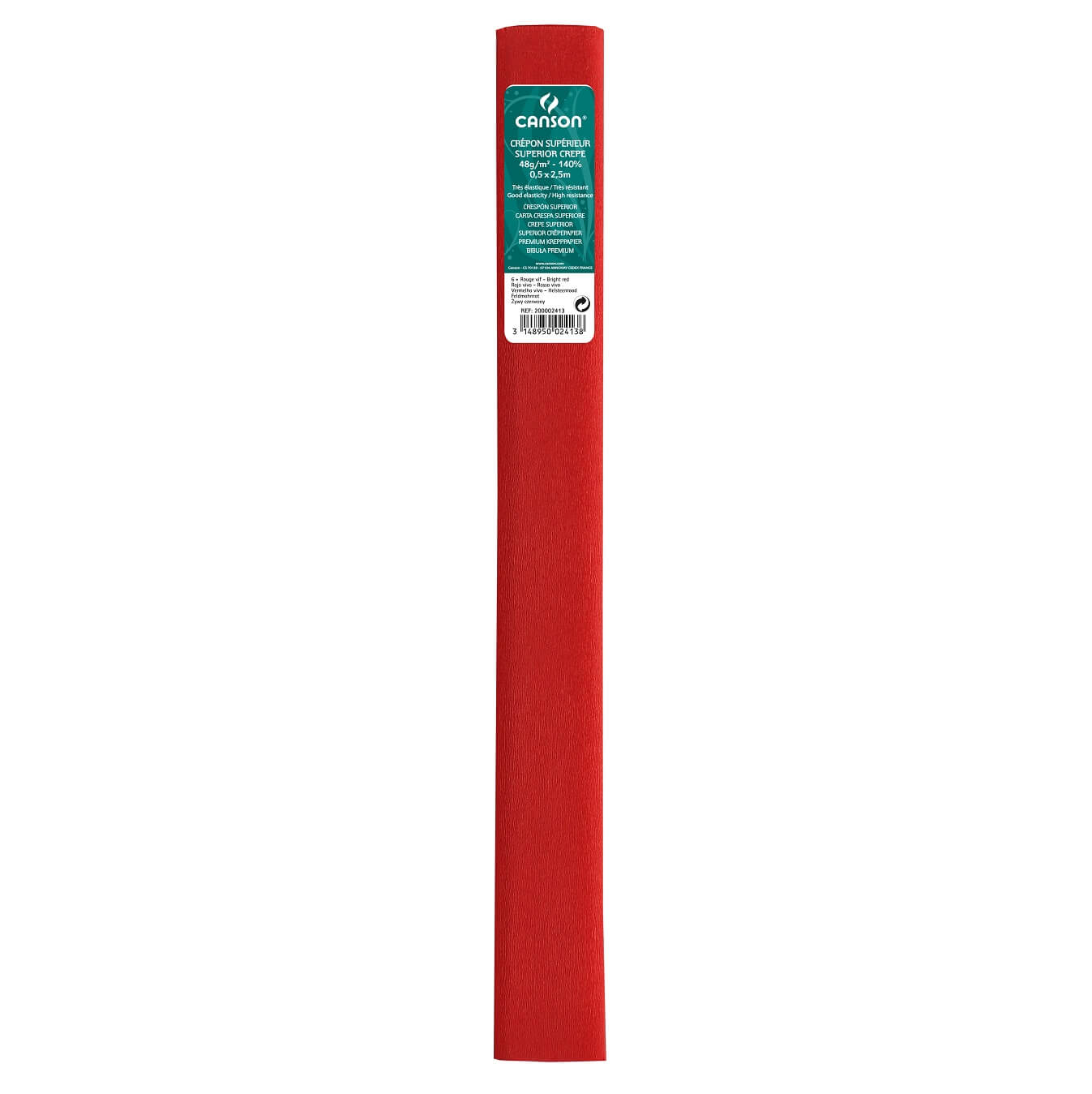 Papier crepon 48g rouge