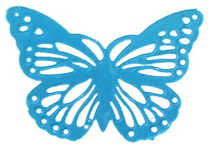 Papillon bleu turquoise 1