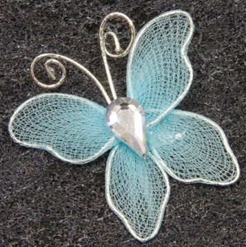 Papillon bleu turquoise 2