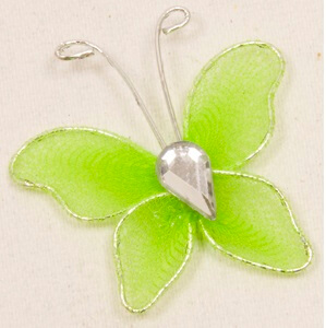 Papillon vert menthe