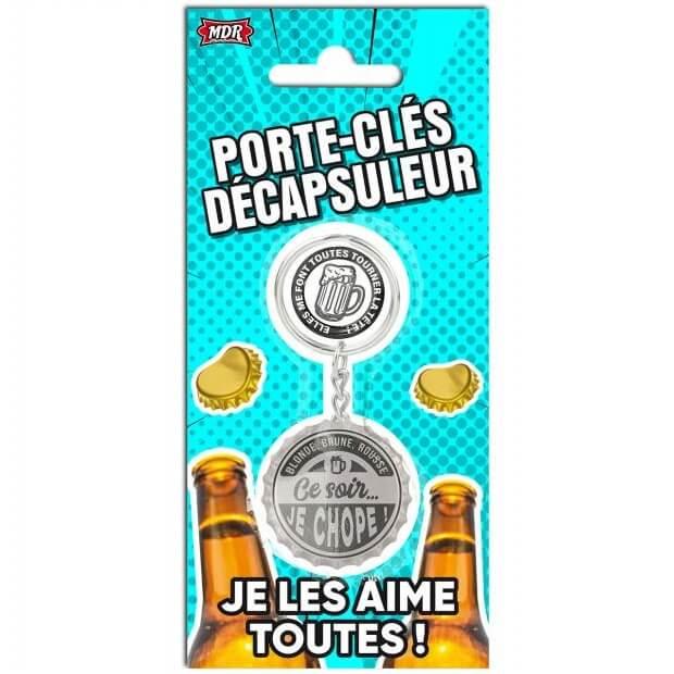 Porte-clés décapsuleur humoristique REF/PCD07 Cadeau festif