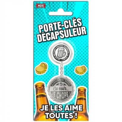 1 Porte-clés décapsuleur humoristique à offrir REF/PCD07 Cadeau de fête adulte