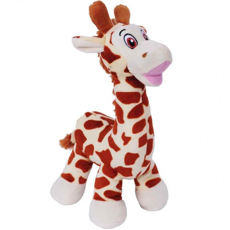 Peluche Girafe doudou beige et marron de 25cm REF/PDZ428