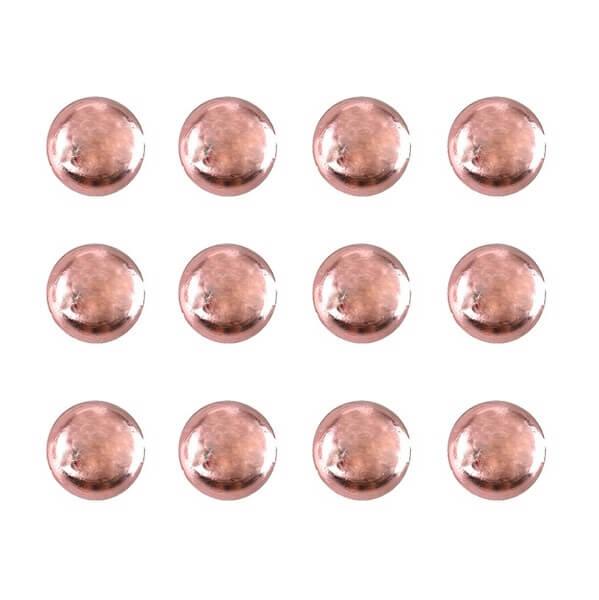 Perle de pluie rose gold metallisee