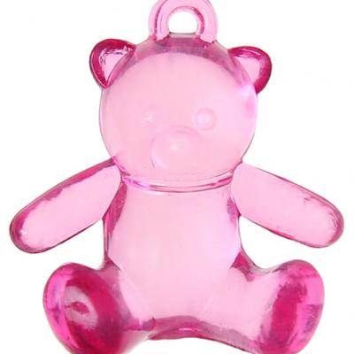 Perle ours fuchsia