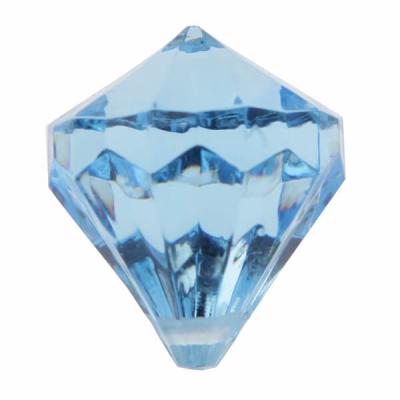 Perle pampille diamant bleu turquoise (x6) REF/3852