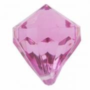 Perle pampille diamant fuchsia (x6) REF/3852