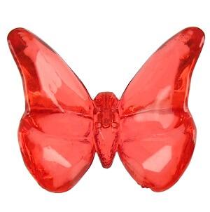 Perle papillon rouge (x10) REF/4398