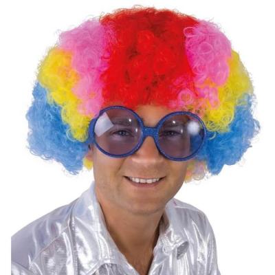 Perruque afro willy arc en ciel pour fete