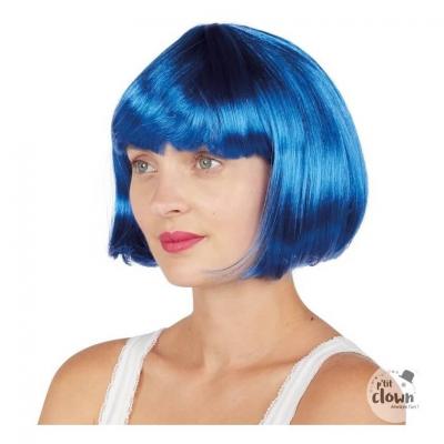 Perruque carree cabaret bleu