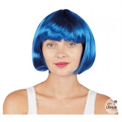 Perruque carrée bleue style Cabaret (x1) REF/60591